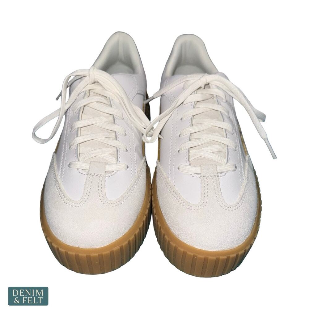 NEW Sorel Ona Ave T-Toe Sneaker Sea Salt Gum Platform Leather Retro Streetwear - Picture 6 of 16